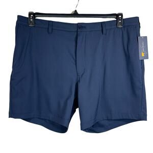 Jack Nicklaus SZ 40 Shorts Stretch Wicking UPF 50 Pockets Zip-Fly 7" Inseam Blue